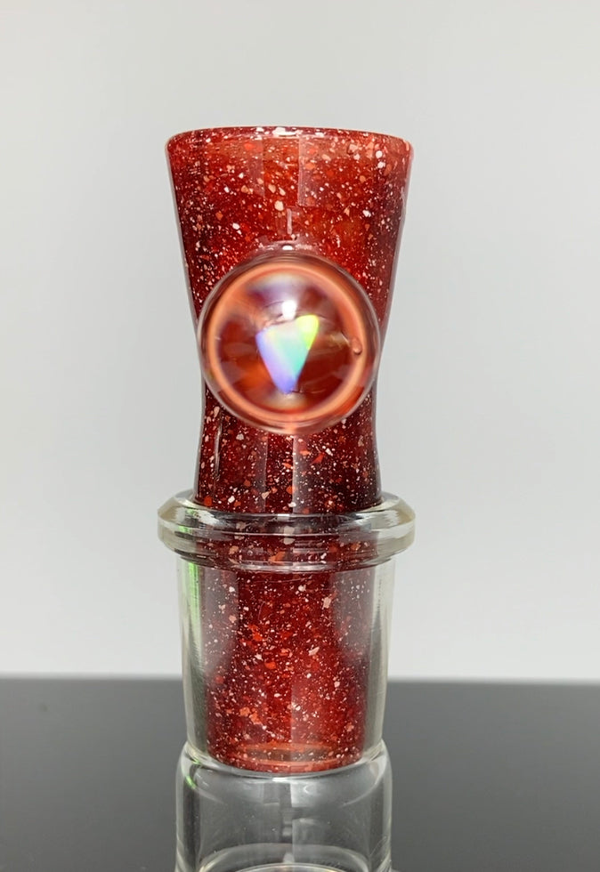 18mm Red Blizzard with 3-Hole Screen and Opal